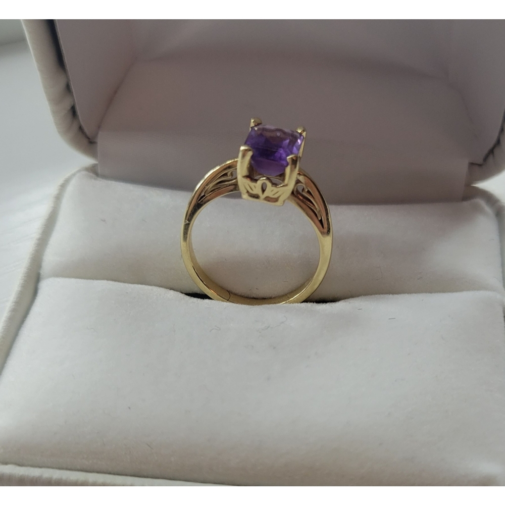 Scroll Setting Solitaire Ring - image 2